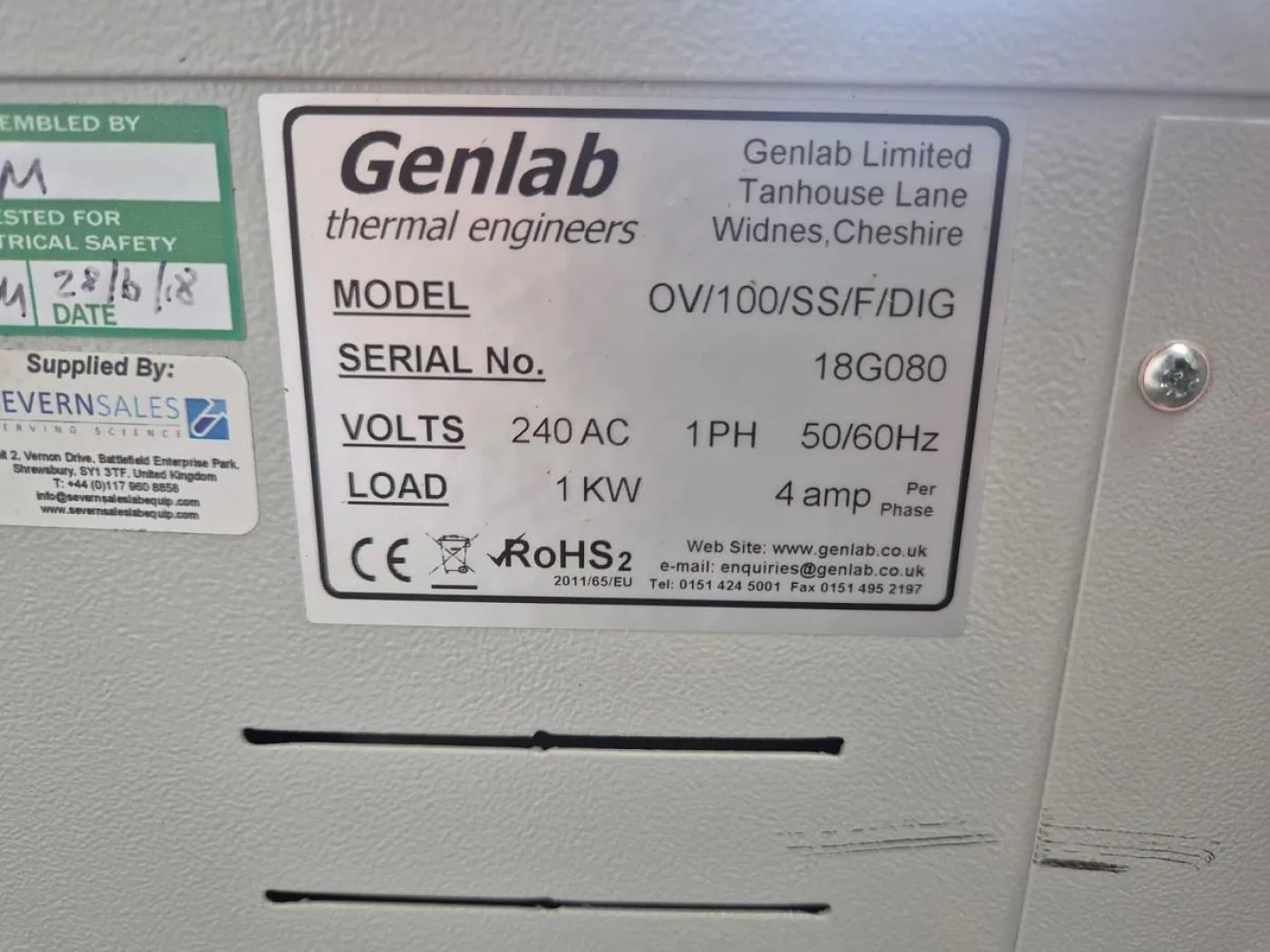 Genlab OV/100/SS/F/DIG General Purpose Oven - 7