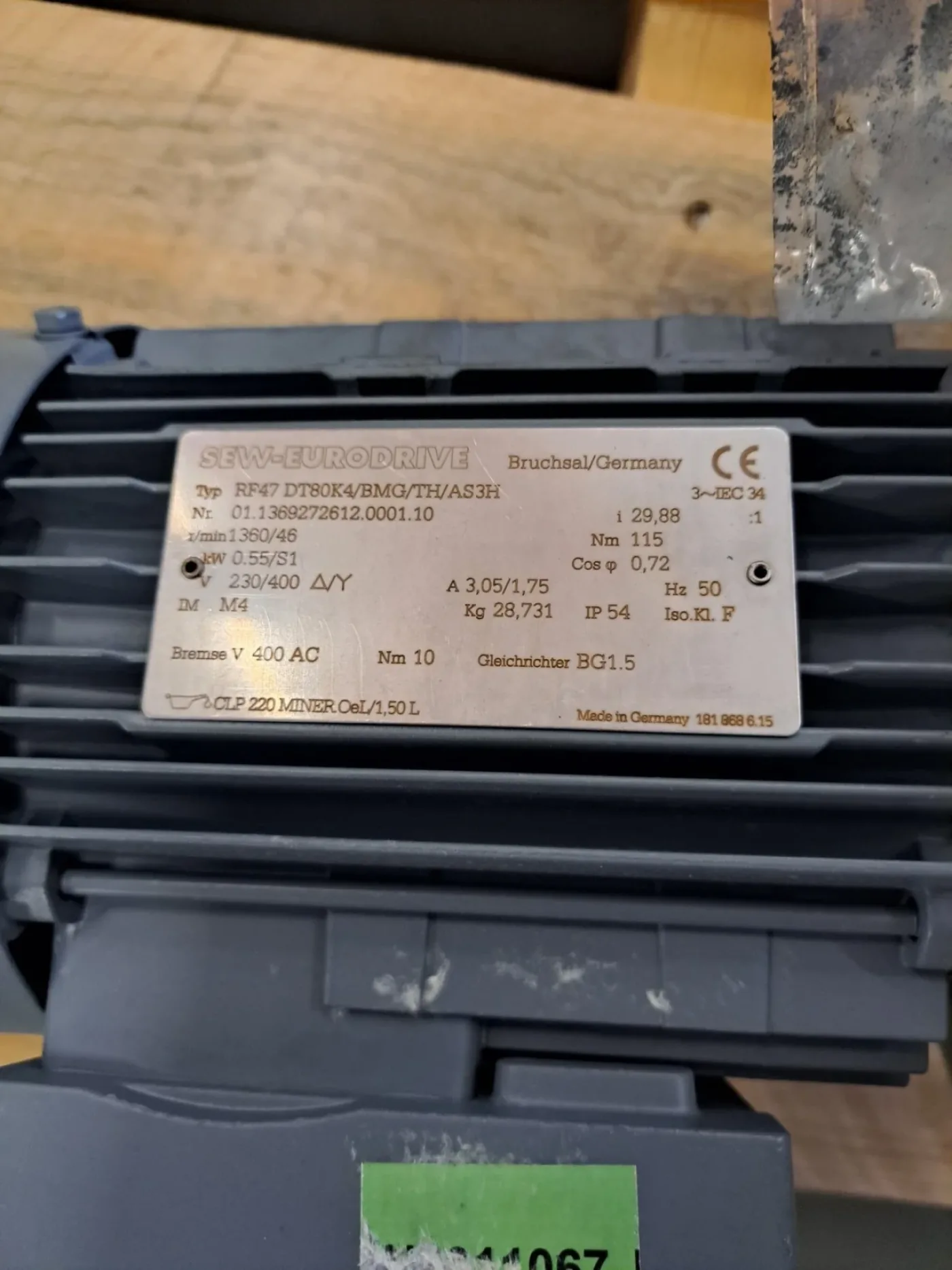 SEW Eurodrive Getriebemotor RF47DT80K4/BMG/TH/AS3H - 2