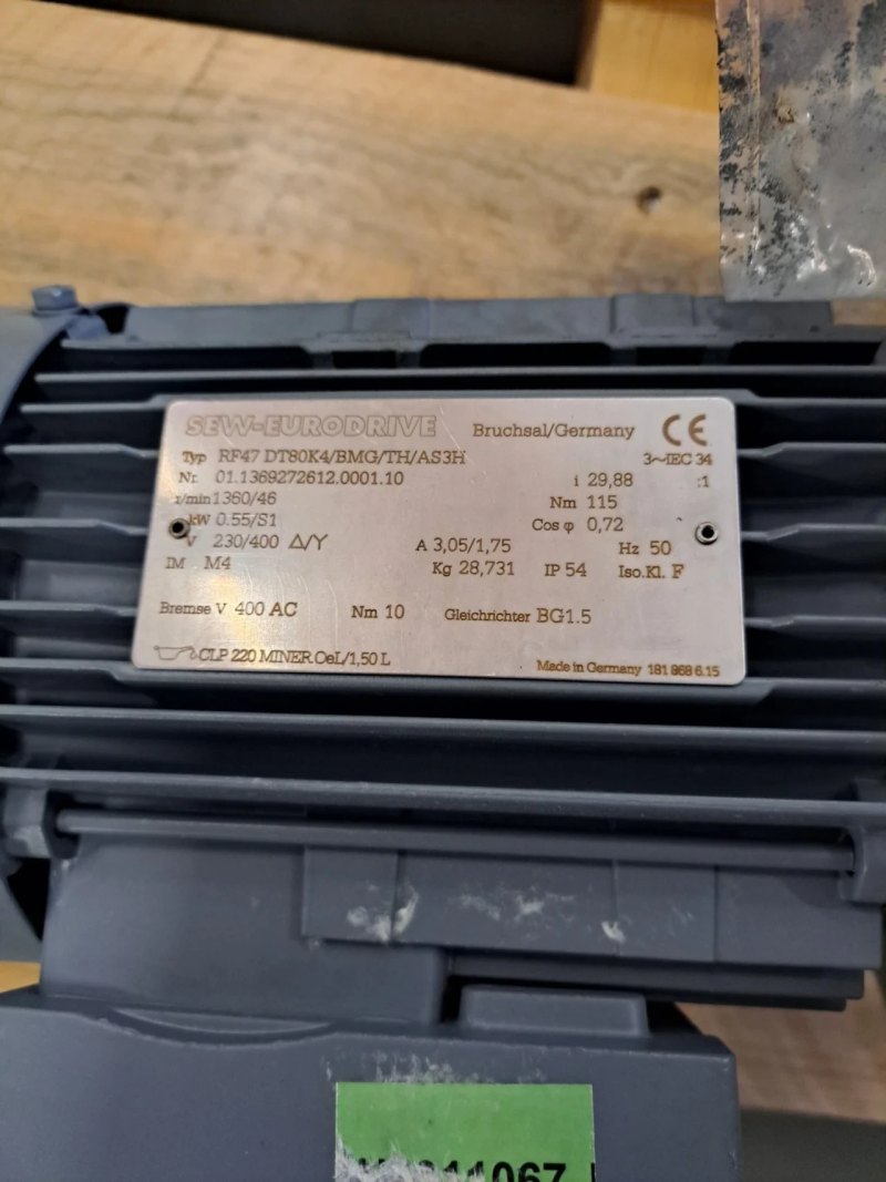 SEW Eurodrive Getriebemotor RF47DT80K4/BMG/TH/AS3H