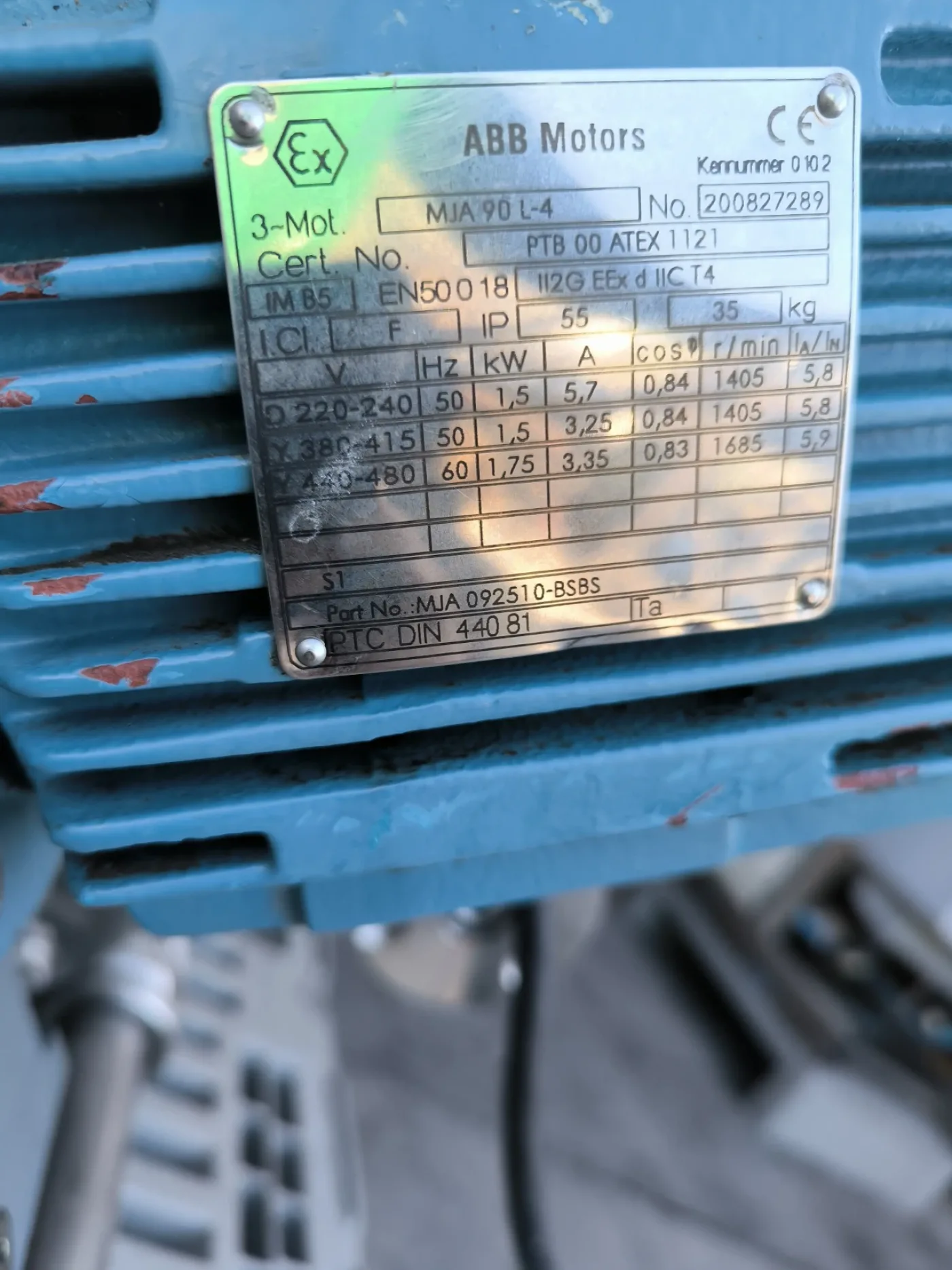 ATEX ROTARY VALVE 1.5 KW - 6