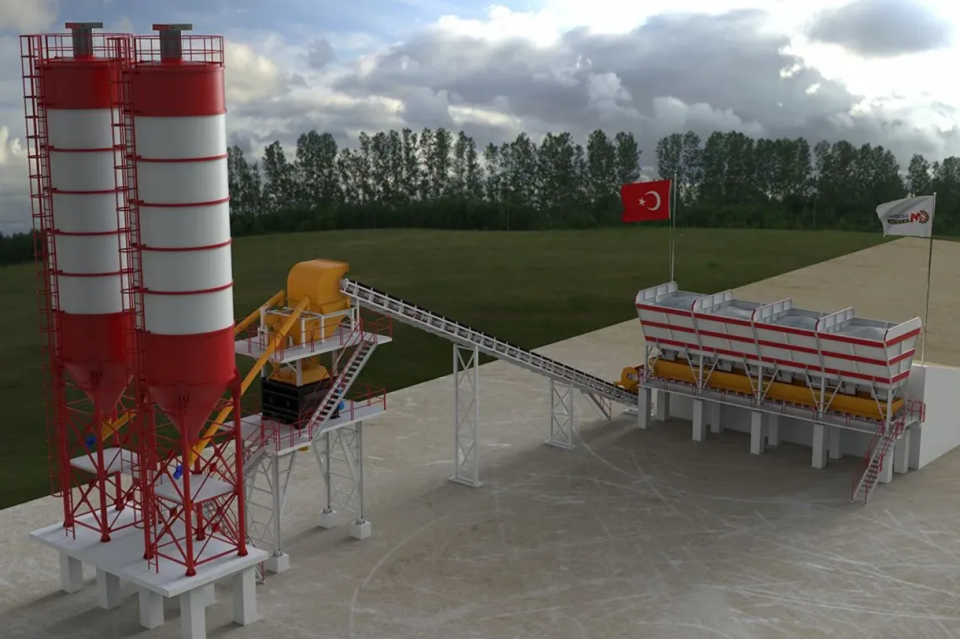 Stationary Concrete Batching Plant — Diamond 60, Titan 100, Magnum 120, Royal 150 - 3