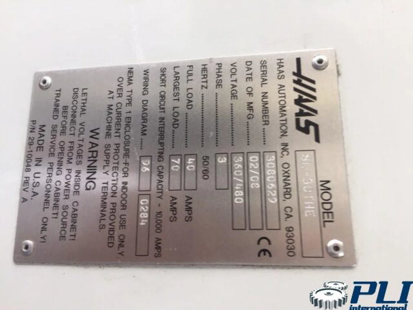 HAAS – SL30 THE - 3