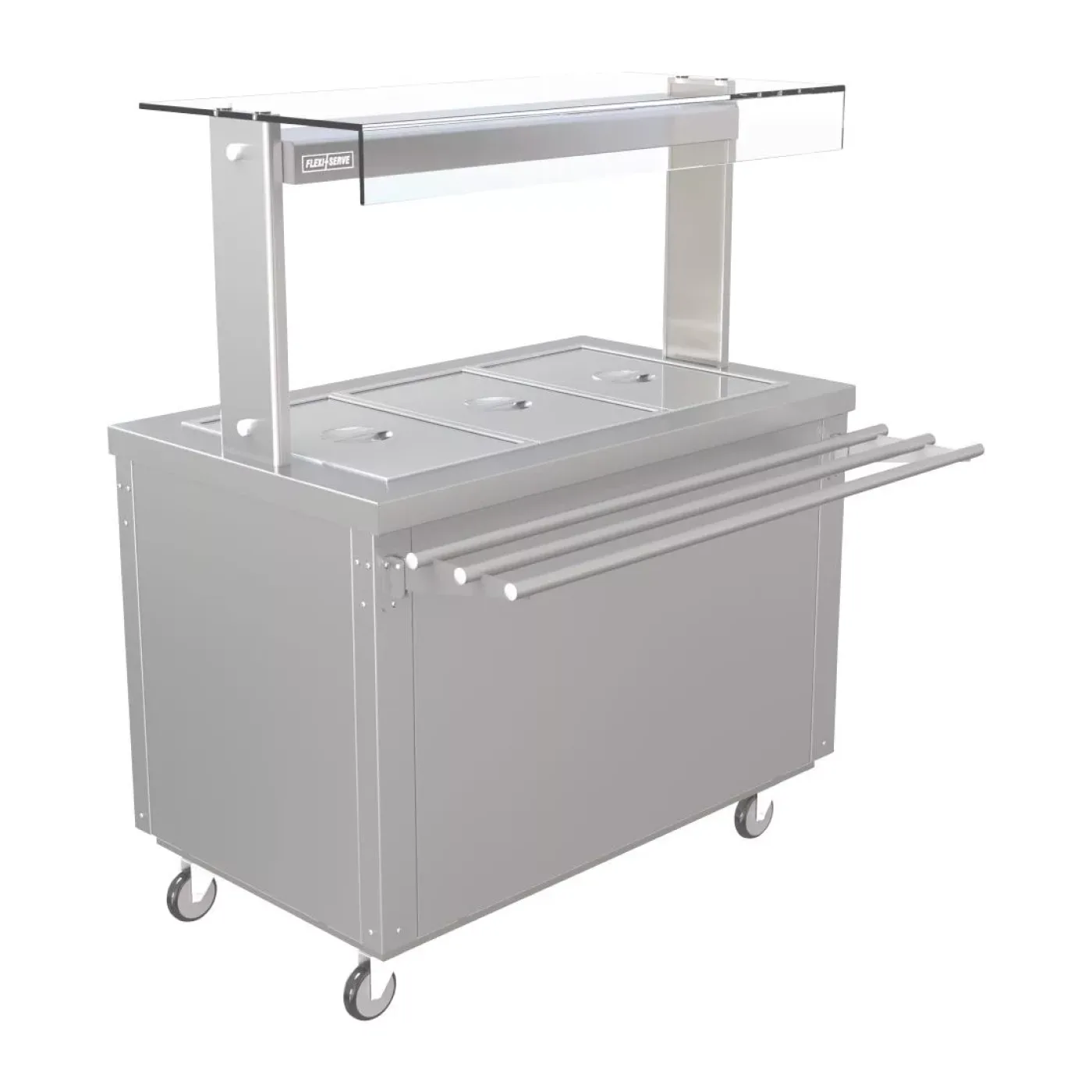 Parry Hot Cupboard with Dry Bain Marie Top and Quartz Heated Gantry FS-HB3PACK - islandcatering - 1