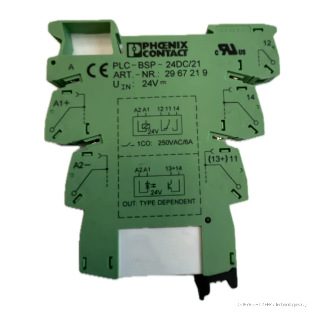 KT-2967219 Phoenix Contact Relay Socket, DIN Rail, Push In, 24 VDC, PLC-BPT