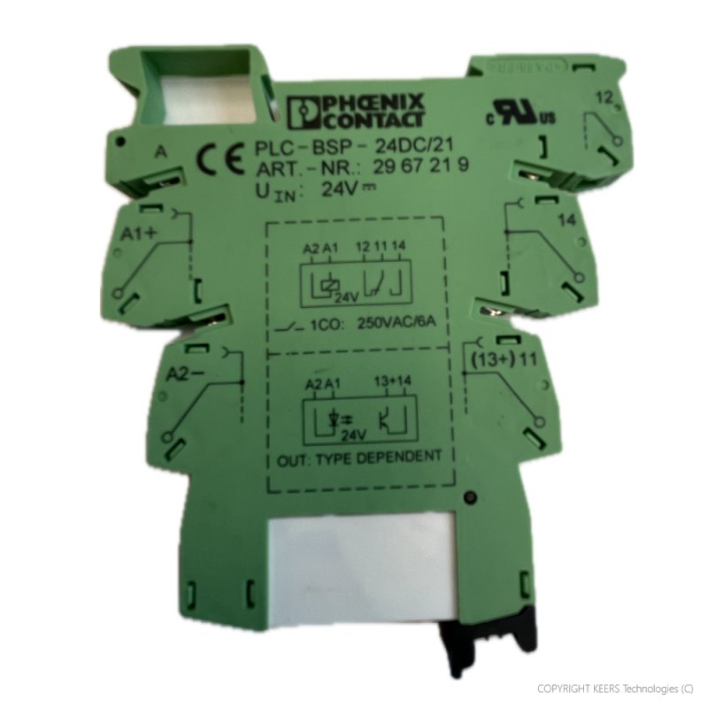 KT-2967219 Phoenix Contact Relay Socket, DIN Rail, Push In, 24 VDC, PLC-BPT