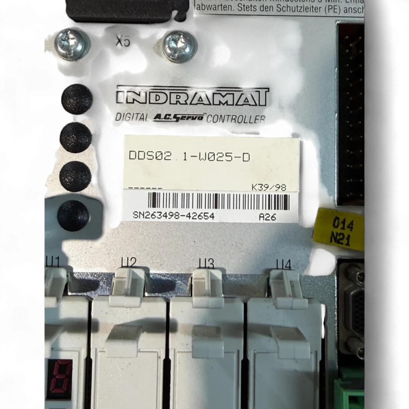 Bosch Rexroth Indramat Servoregler DDS02.1-W025-D für Homag BAZ 32 Digital AC Servo Controller Art.-Nr. DDS02.1-W025-D - 5