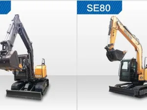 JDS-SE70: La Excavadora Robusta de Gran Alcance y JDS-SE80: Capacidad Superior y Altura de Descarga