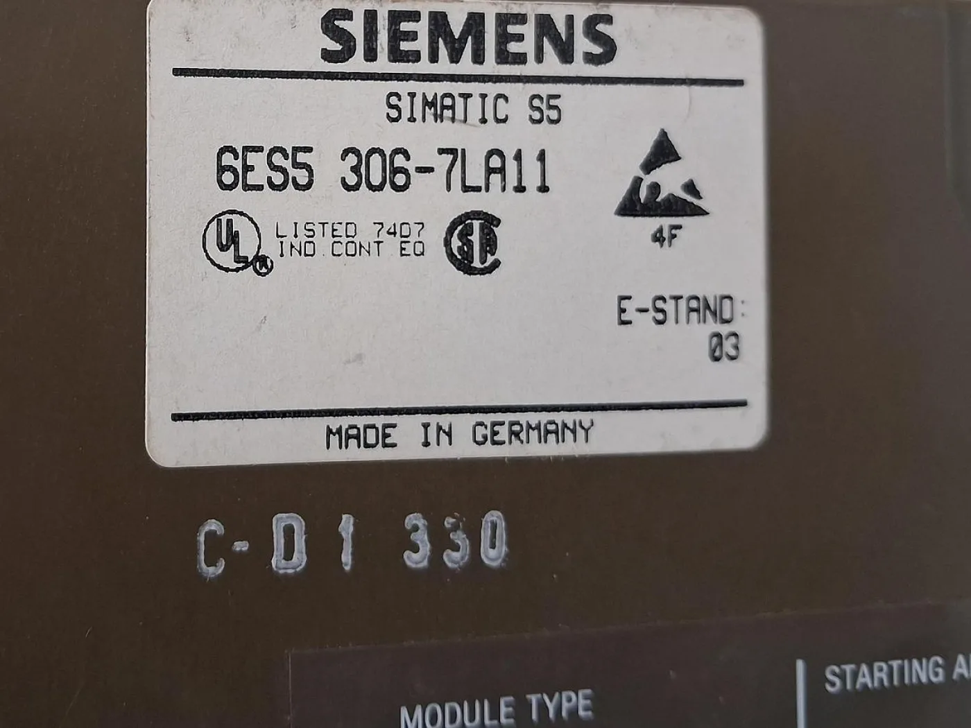 Siemens SIMATIC S5 6ES5 306-7LA11 Schnittstellenmodul - 7
