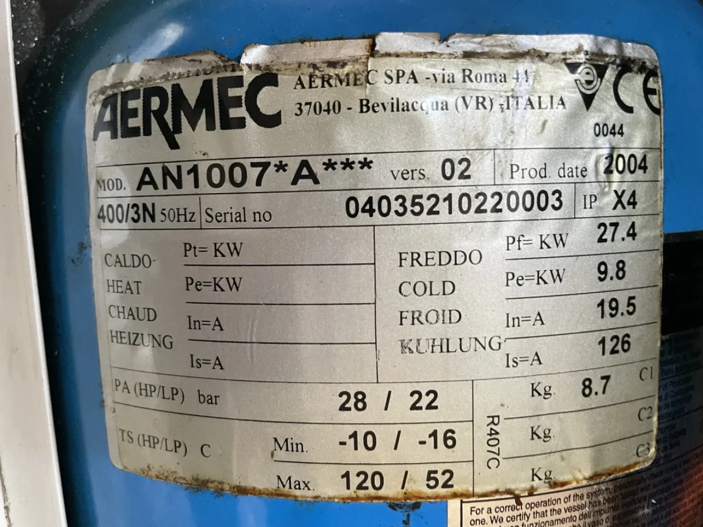 021702 - AERMEC AN1007 - 6