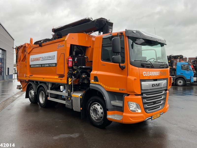 DAF FAN CF 340 Hiab 23 ton/meter laadkraan Welvaarts weighing system