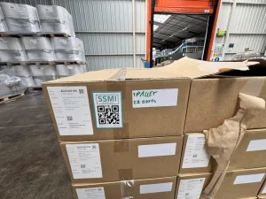 Self-adhesive labels roll, 1x 22 boxes
