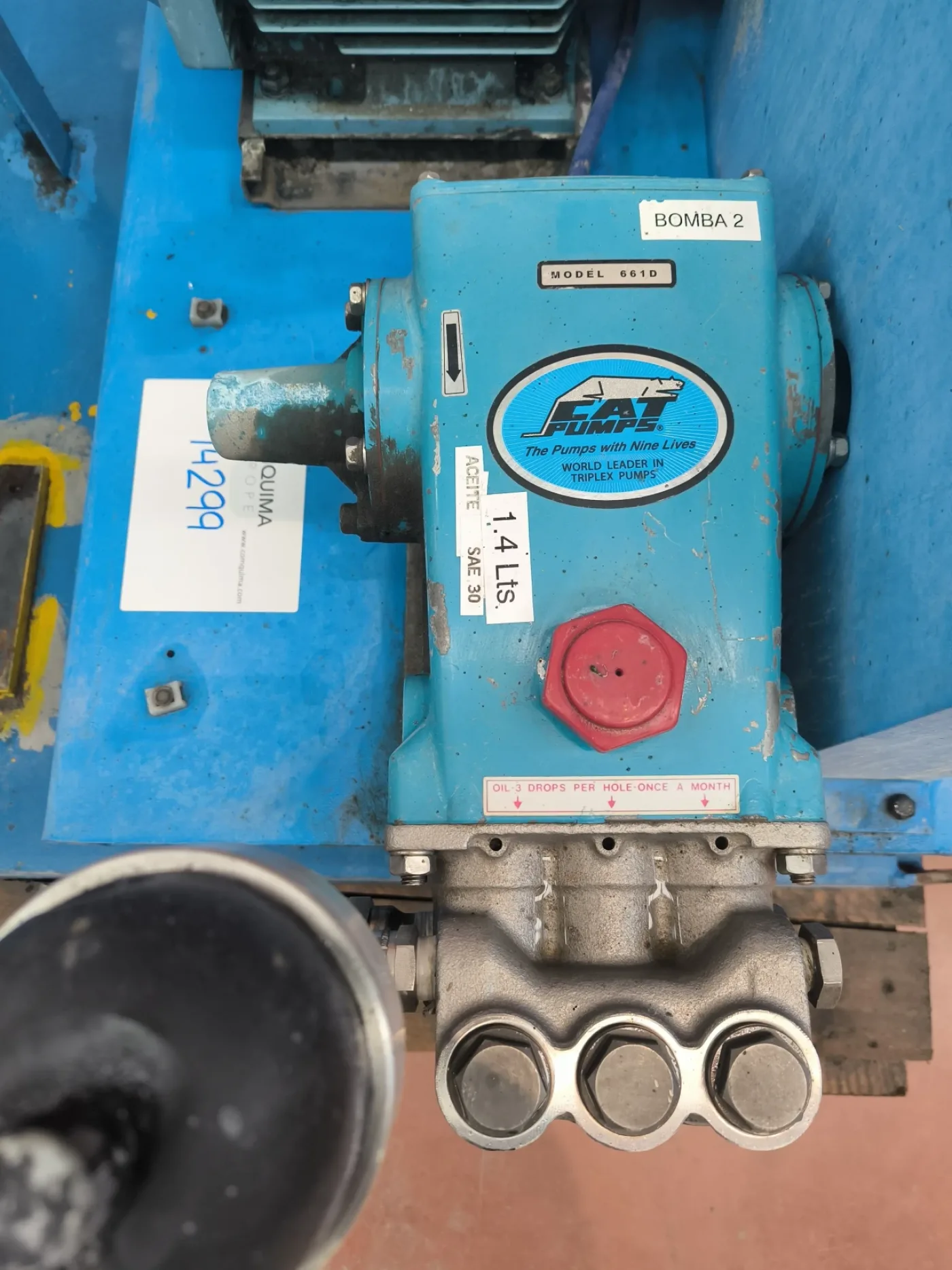 TRIPLE PLUNGER PUMP CAT PUMPS 661D 2.7 m3/h 207 bar - 4