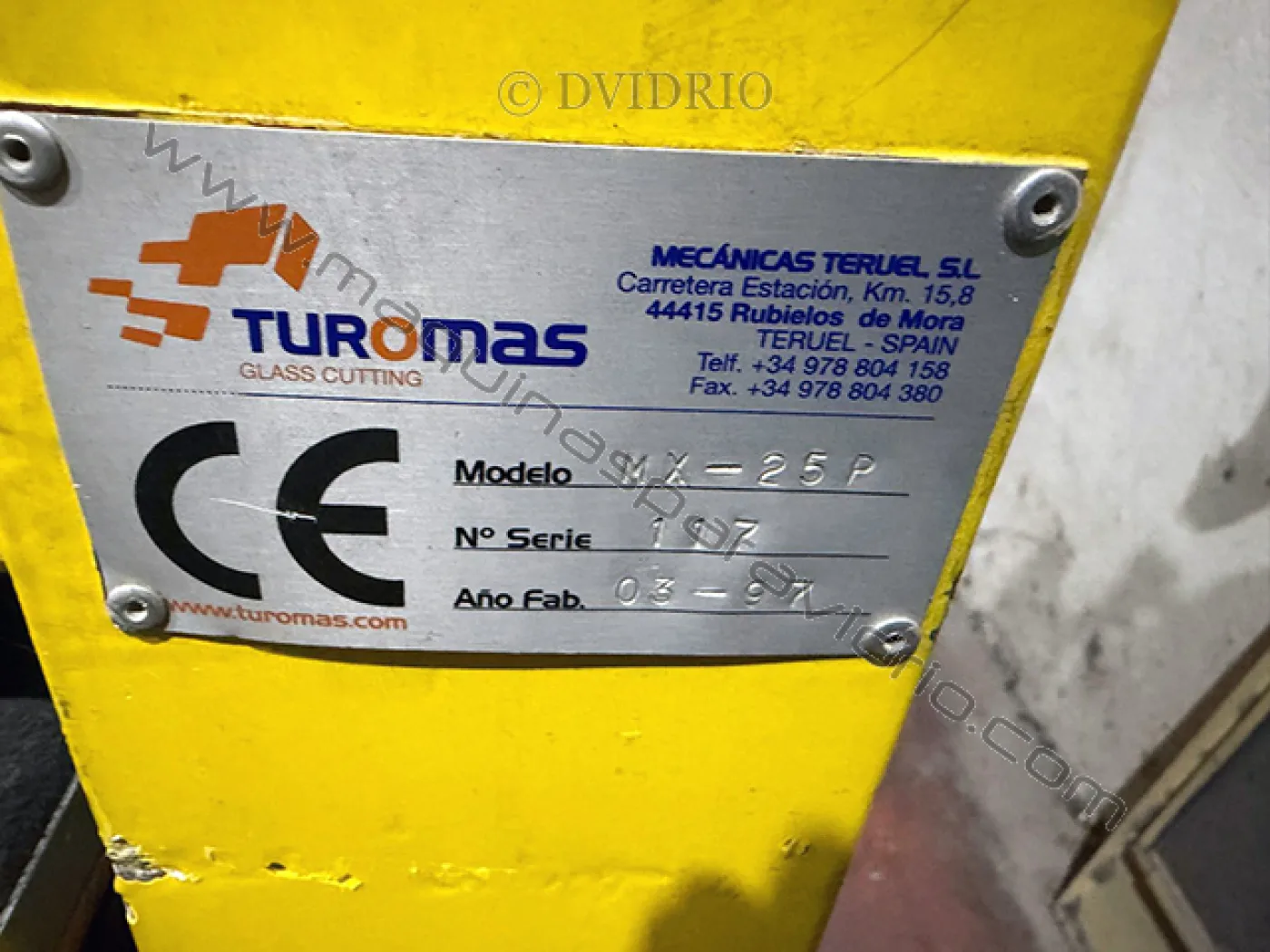 MESA DE CORTE PARA VIDRIO MONOLITICO TUROMAS - 3