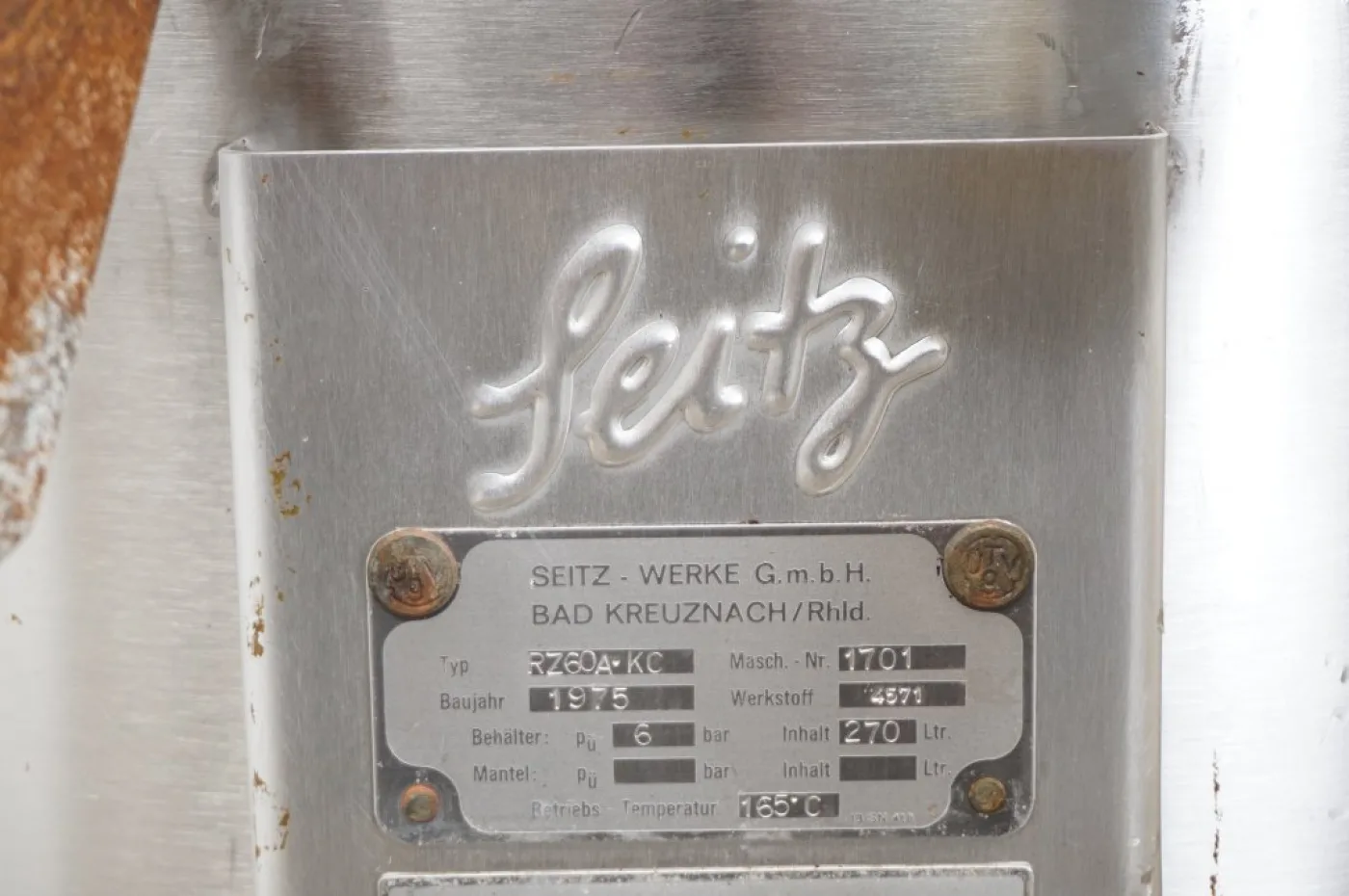 Seitz - Werke RZ 60 A KC - Horizontal plate filter - 3