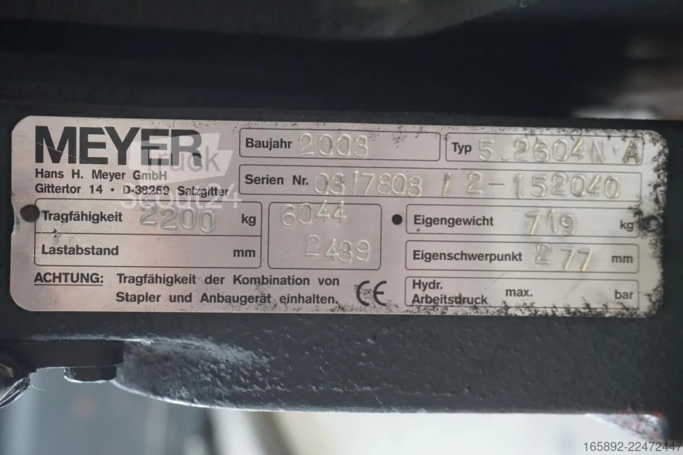 Meyer MEYER 5.2604N, Breite 1010 mm - 5