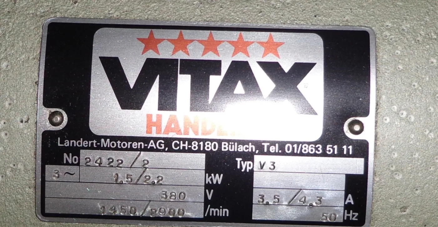 MACHINE A POLIR “VITAX” TYPE V3P - 2