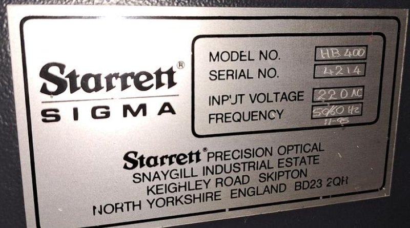Starrett Sigma HB400