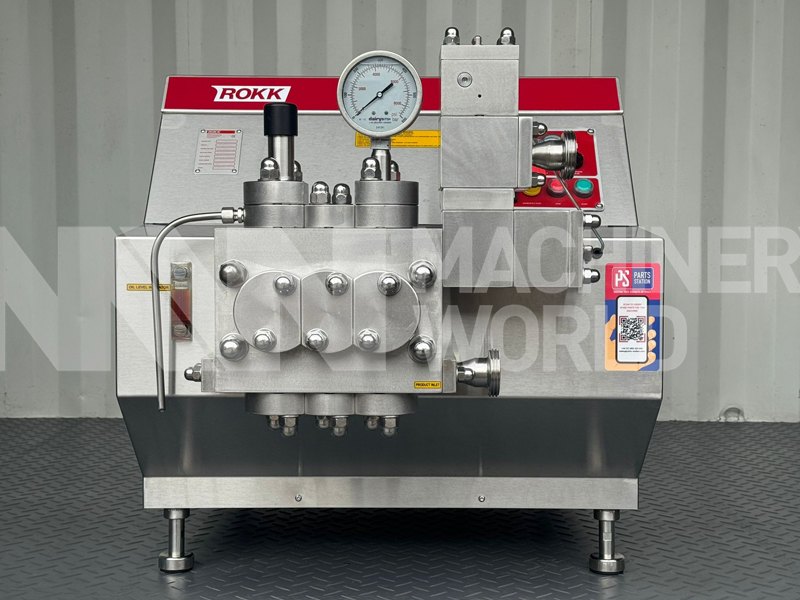 600 LPH ROKK 3-Series (200 Bar) High Pressure Homogeniser (Year 2019)