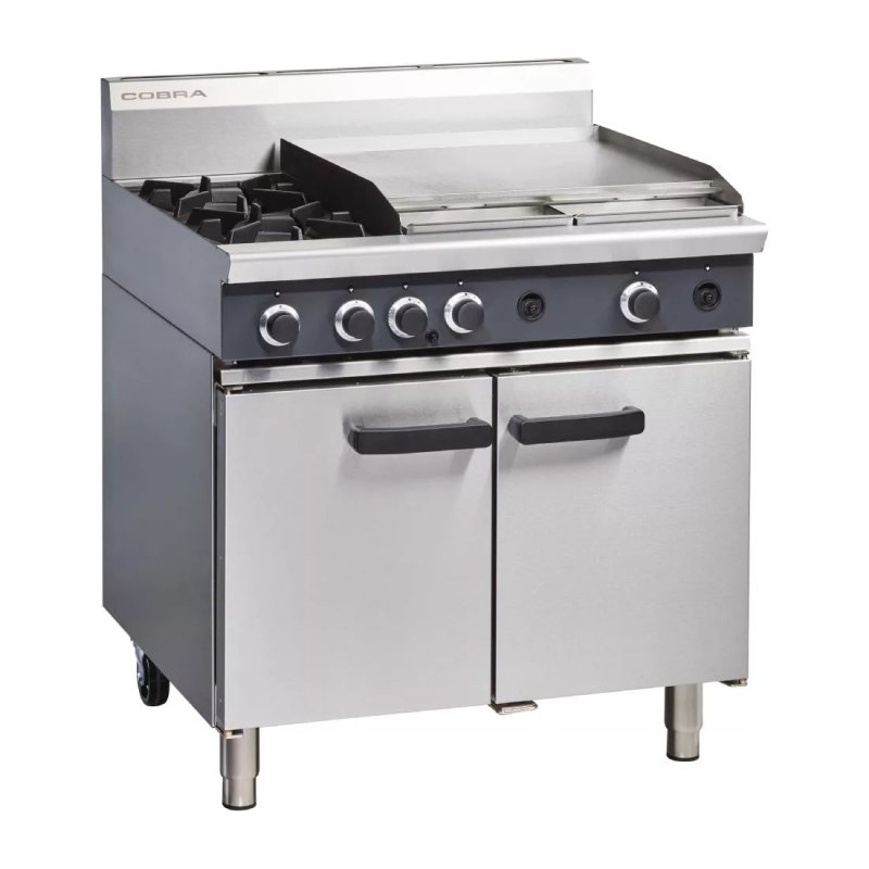 Blue Seal Cobra LPG Oven Range with Griddle CR9B - islandcatering