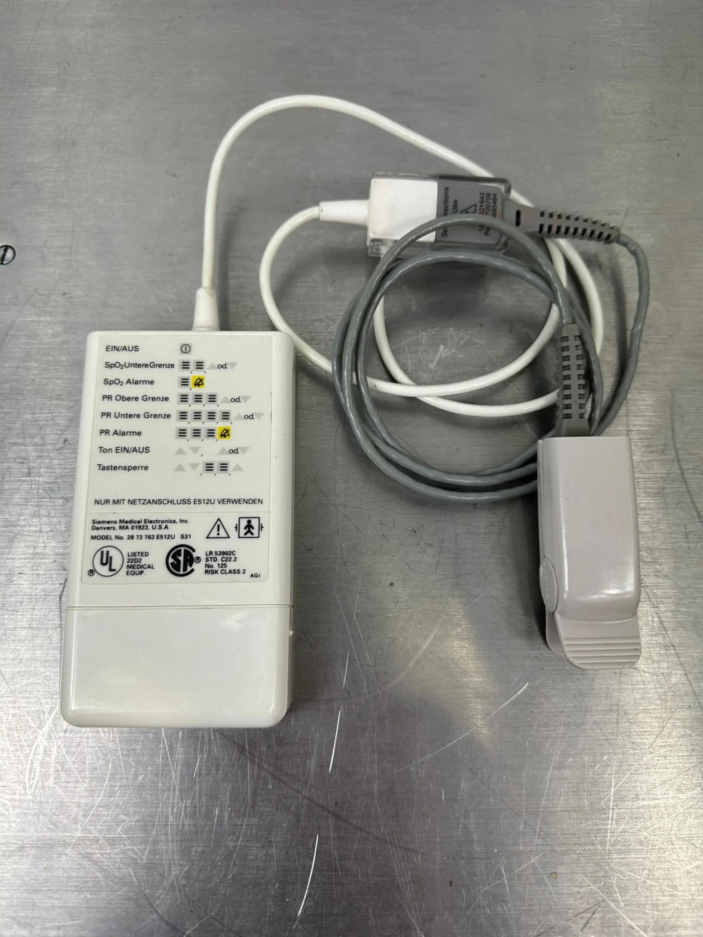 Siemens MicrO2 tragbares Pulsoximeter inkl. Fingersensor - 2
