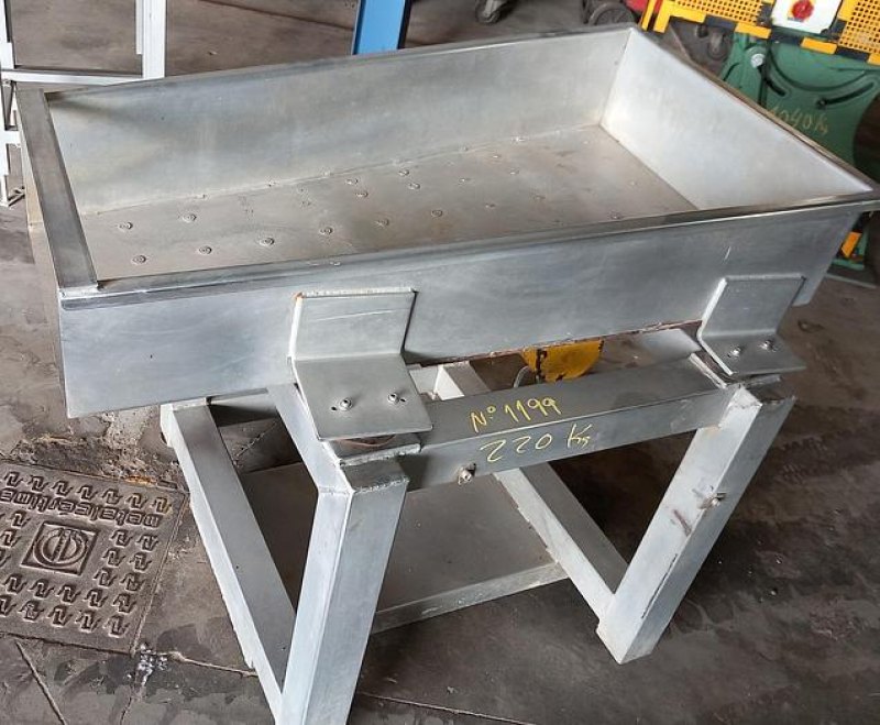 Tapete vibratório de inox