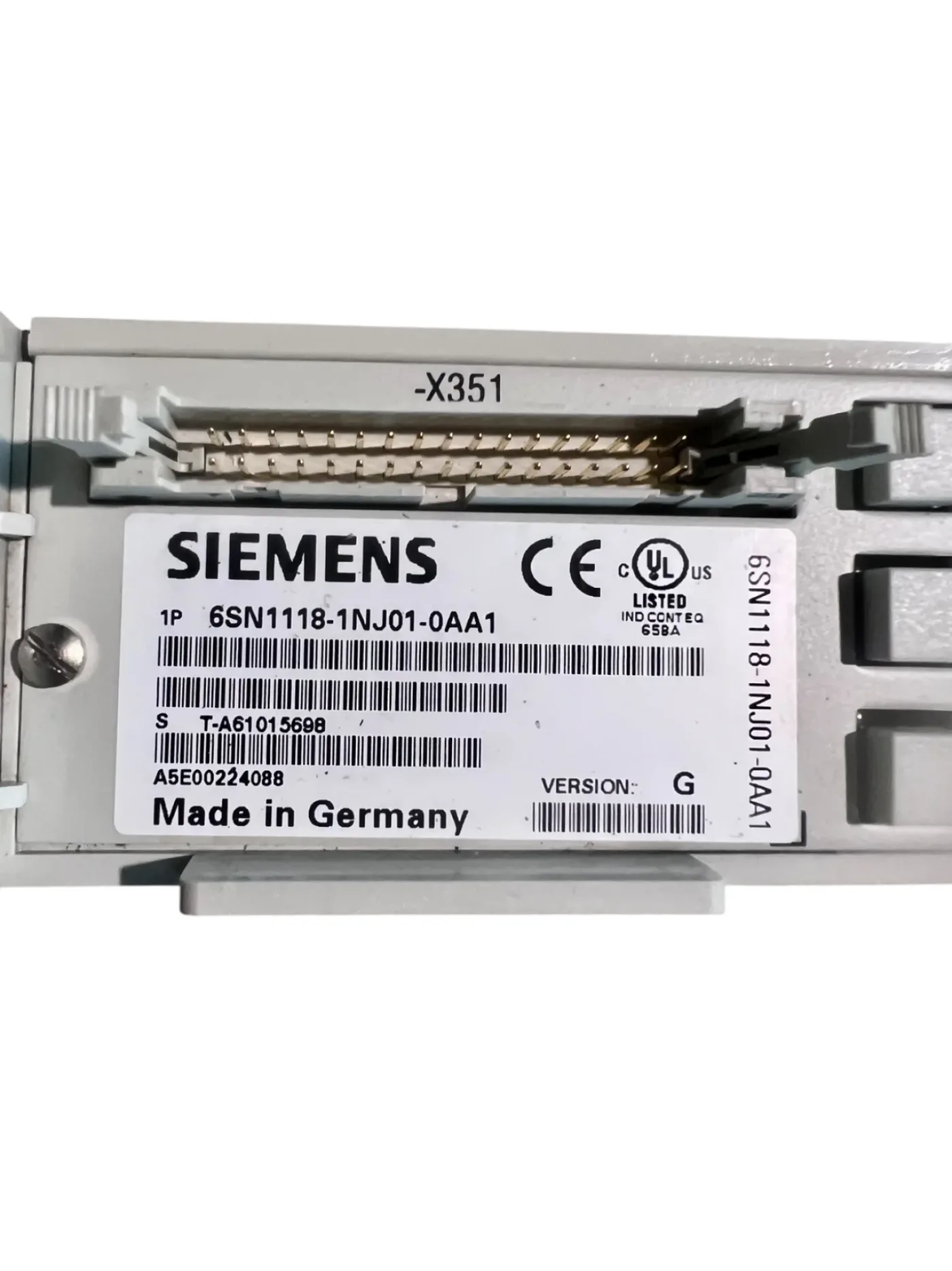 Siemens Simodrive Steuerungsmodul Art.-Nr. 6SN1118-1NJ01-0AA1 + LT-Modul INT. 15A Art.-Nr. 6SN1123-1AA00-0AA1 z. B. IMA Maschinen - 2