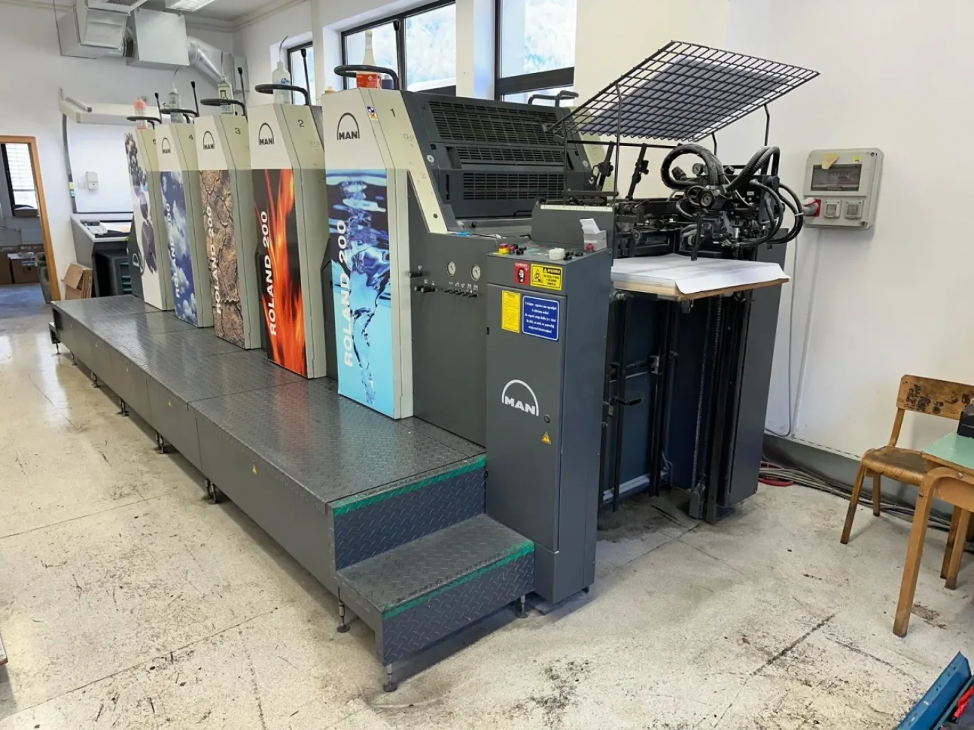 Roland 205 E 0B offset printing press - 2
