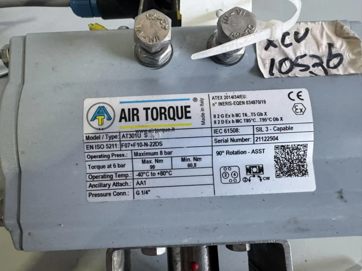 2021 Air Torque Luftbereift Quarter-Turn Valve Actuator - 3