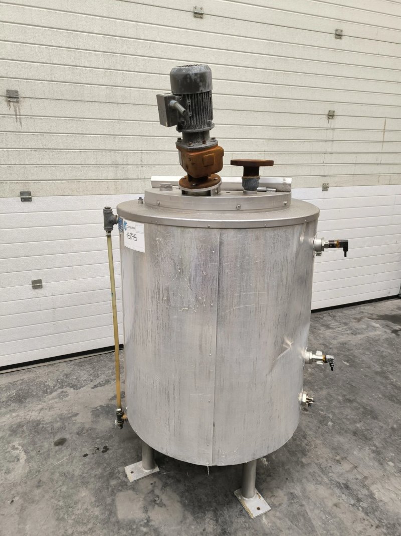 H.TELSCHING STAINLESS STEEL TANK WITH AGITATION AND HEAT INSULATION 250 LITRES