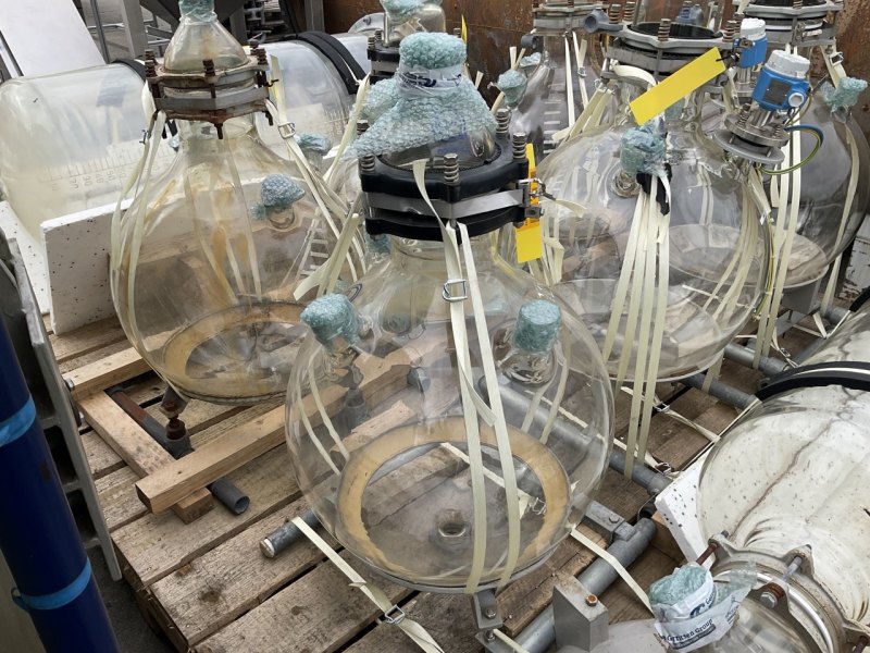 QVF Glasstechnik 100 ltr. reciever - Vertical tank