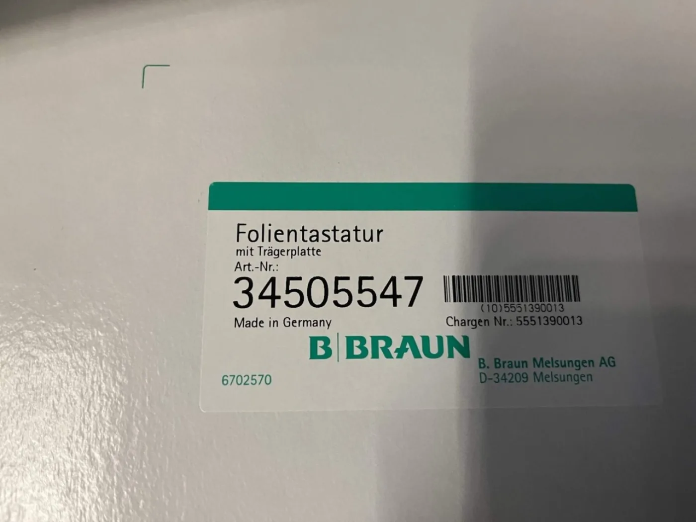 Folientastatur 34505547 (Neu) - 3