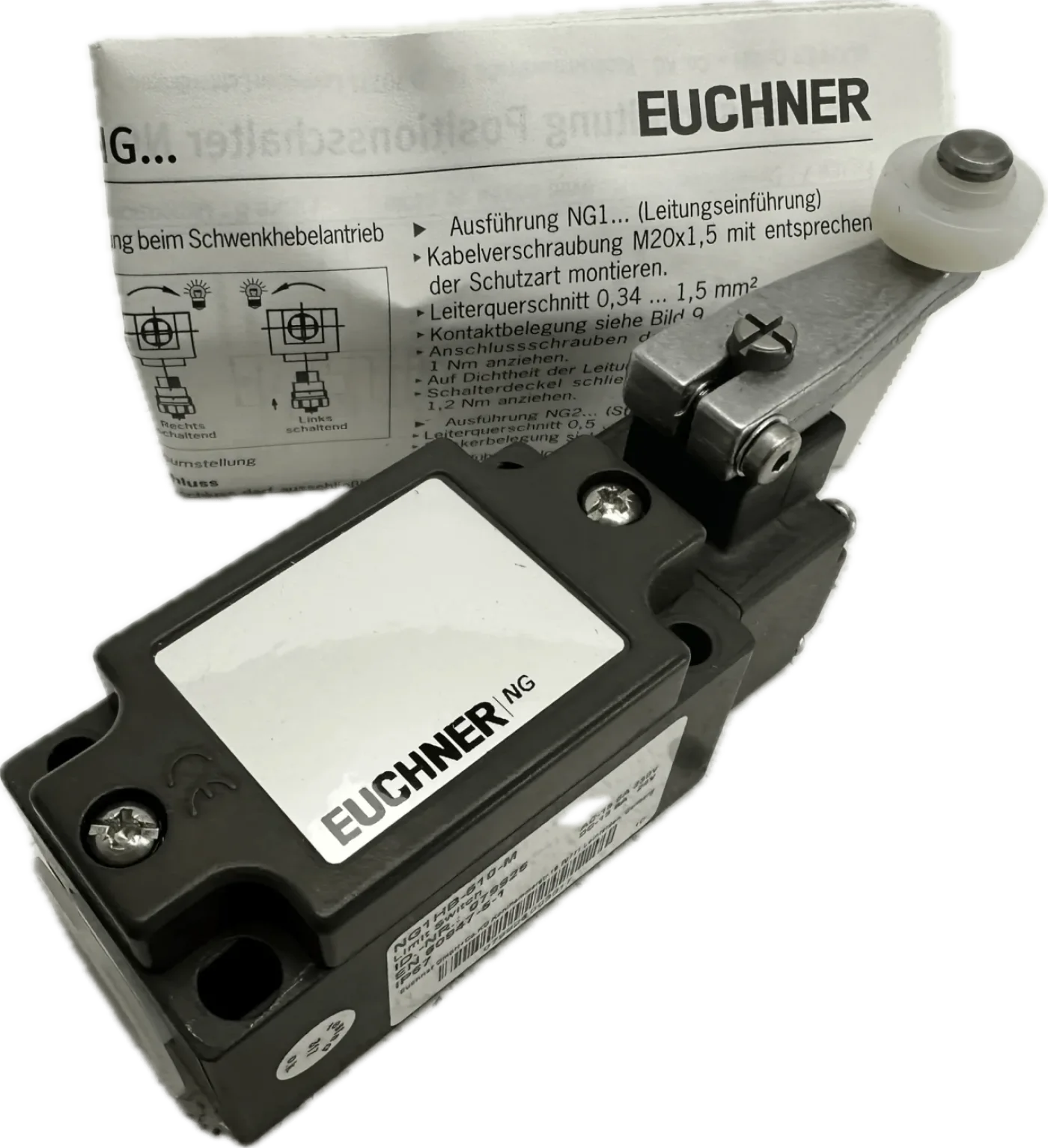 Euchner Positionsschalter NG.HB, Kunststoffrolle NG1HB-510-M - 4
