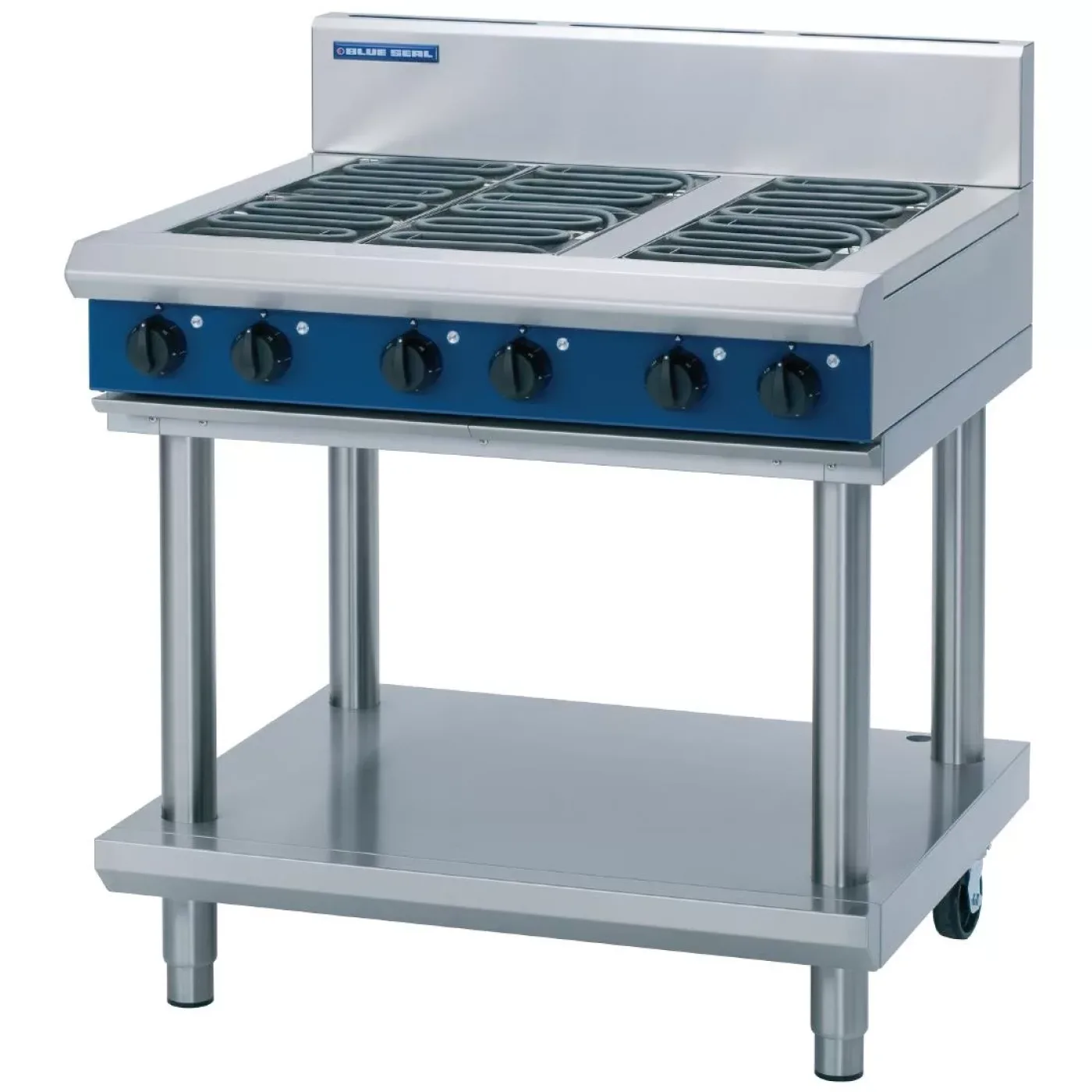 Blue Seal Evolution Cooktop 6 Element Electric on Stand 900mm E516D-LS - islandcatering - 1