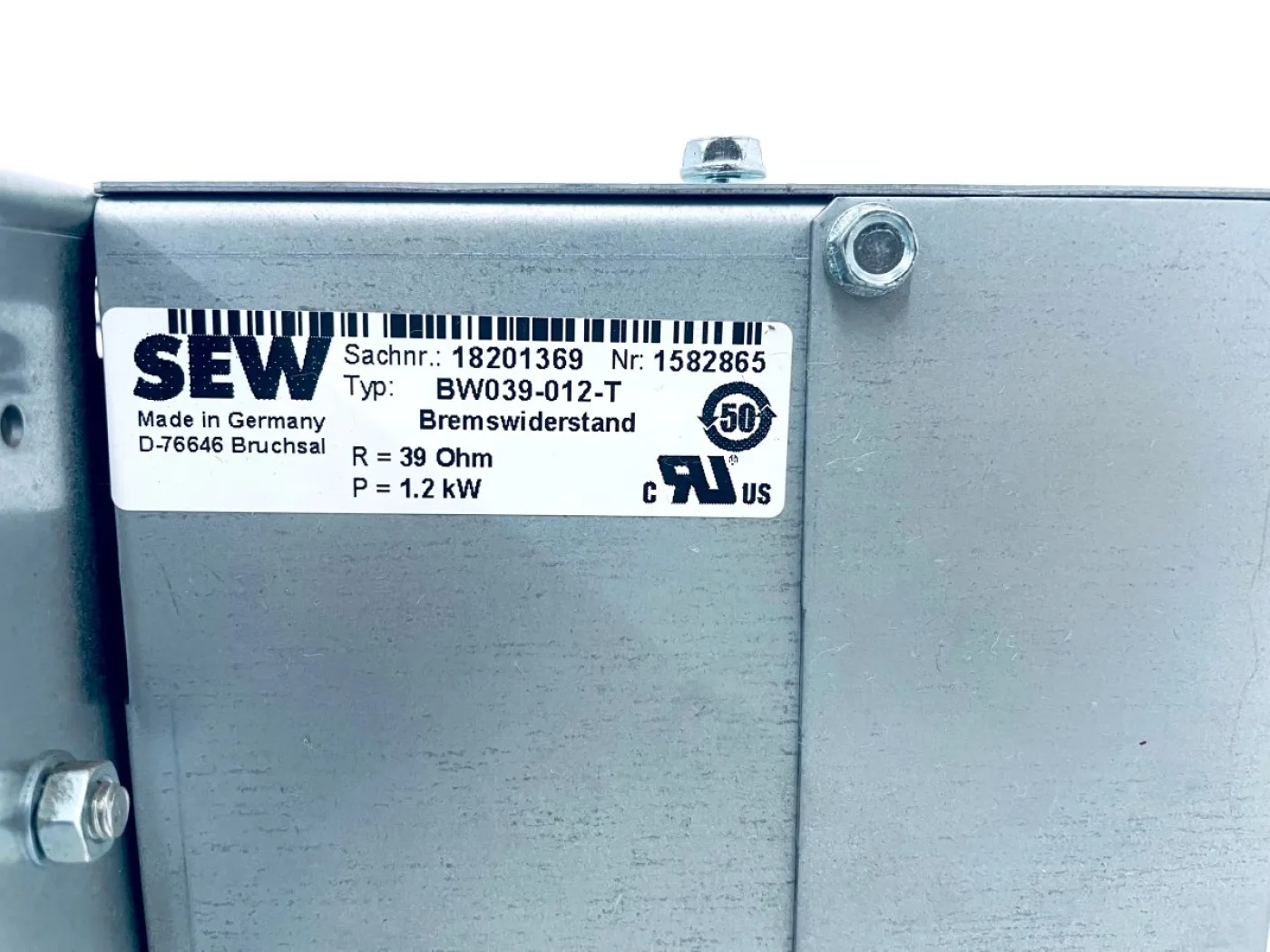 SEW Eurodrive BW039-012-T Bremswiderstand 1582865 - 4