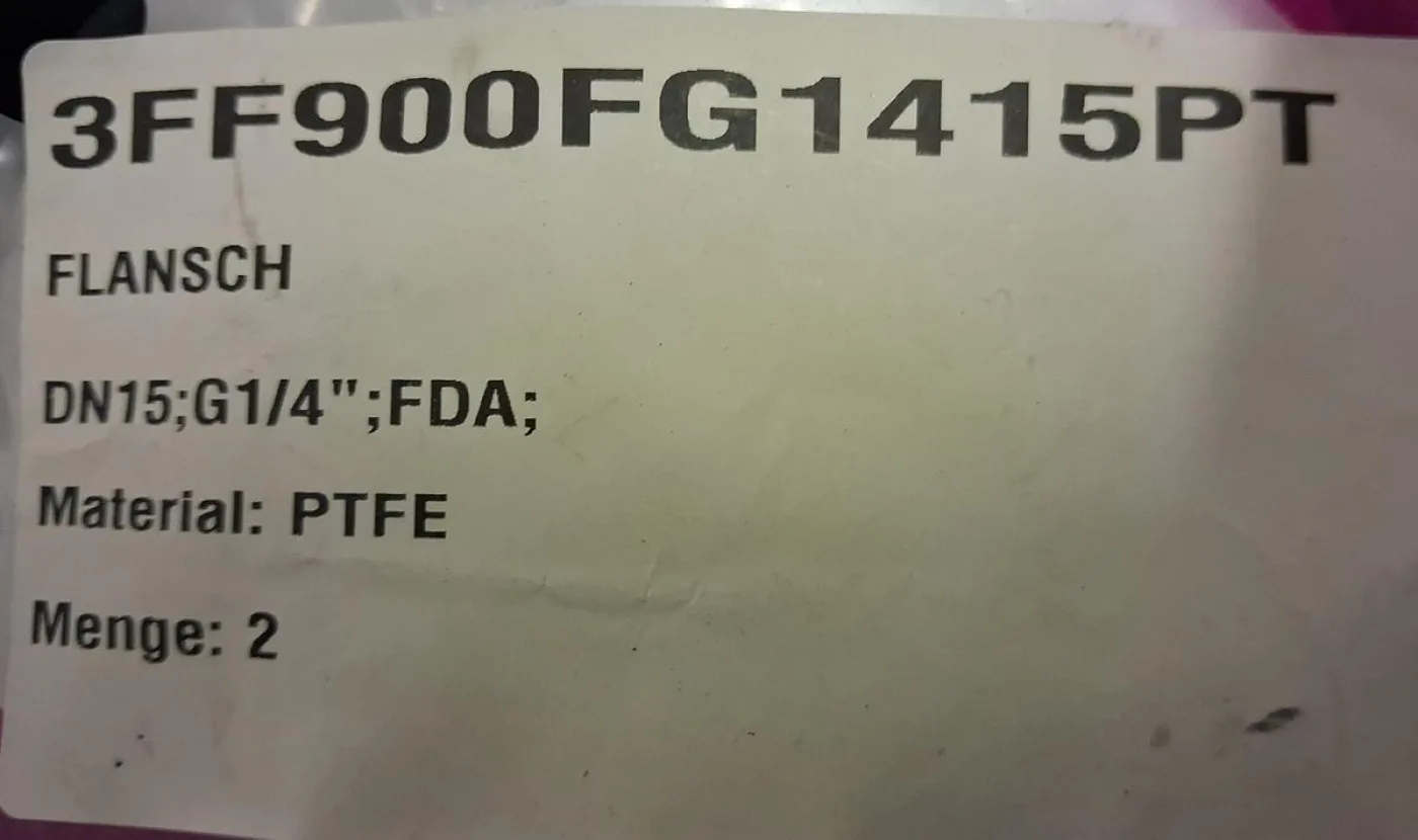 Normag PTFE-Flansch DN 15 mit G 1/4"-Anschluss (FDA-konform) - 4