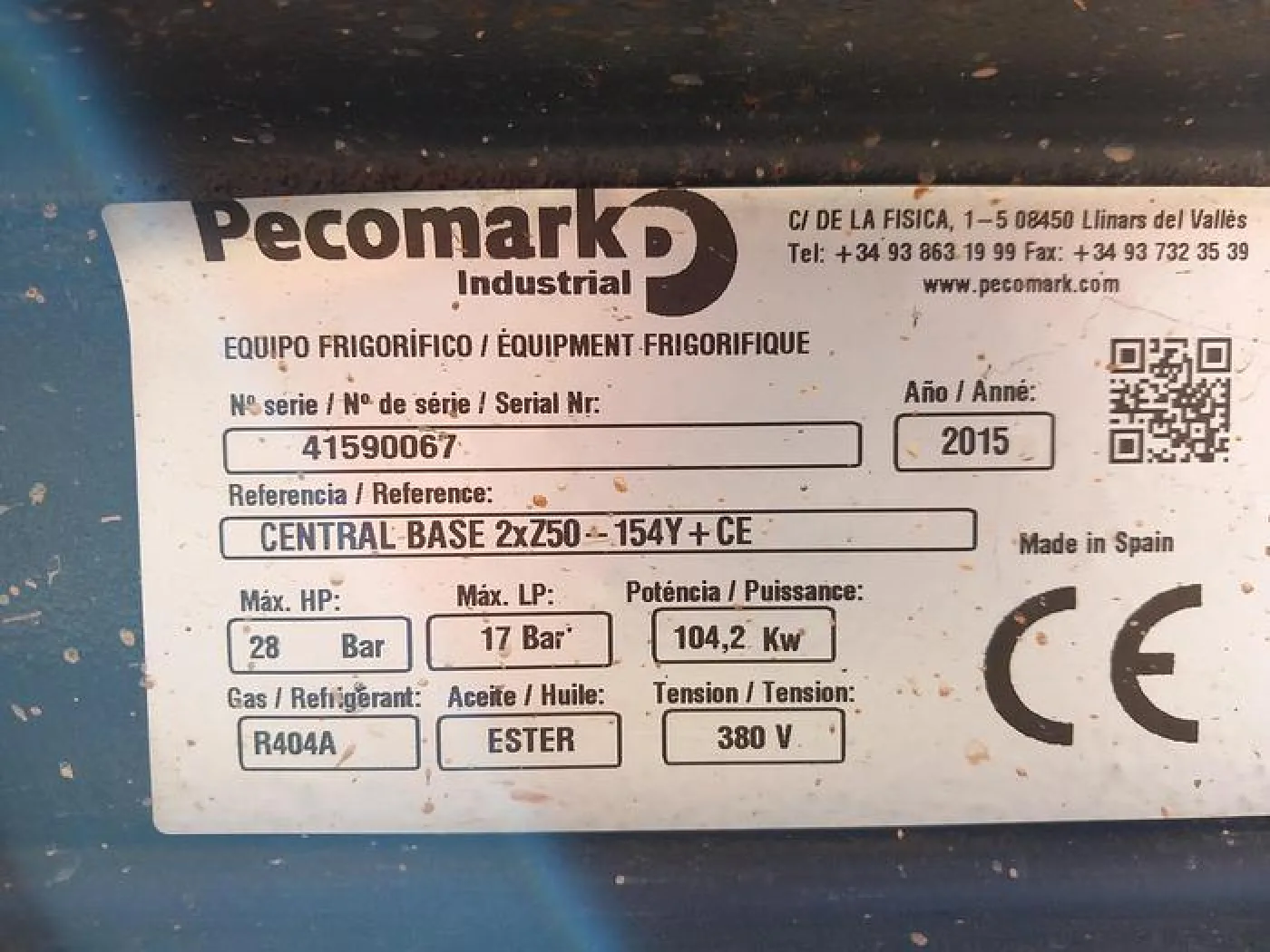 Chiller de frio PECOMARK + chiller SKK de 10KA e vários evaporadores PECOMARK / CENTAURO - 3