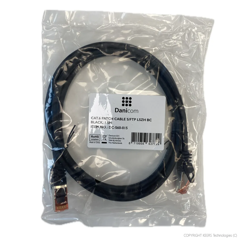 KT-DC-S60-015 - Danicom CAT.6 Patch Cable S/FTP 1.5m black