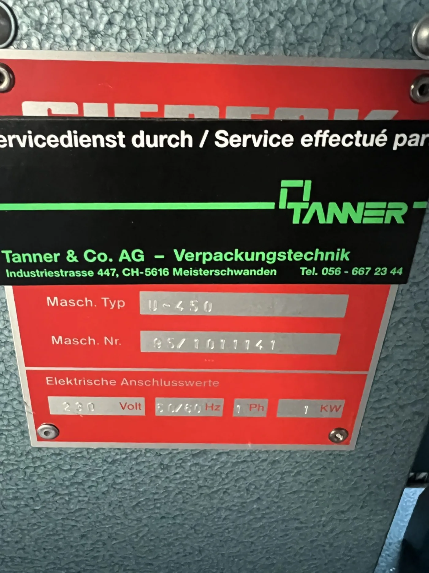 TANNER U-450 - 6