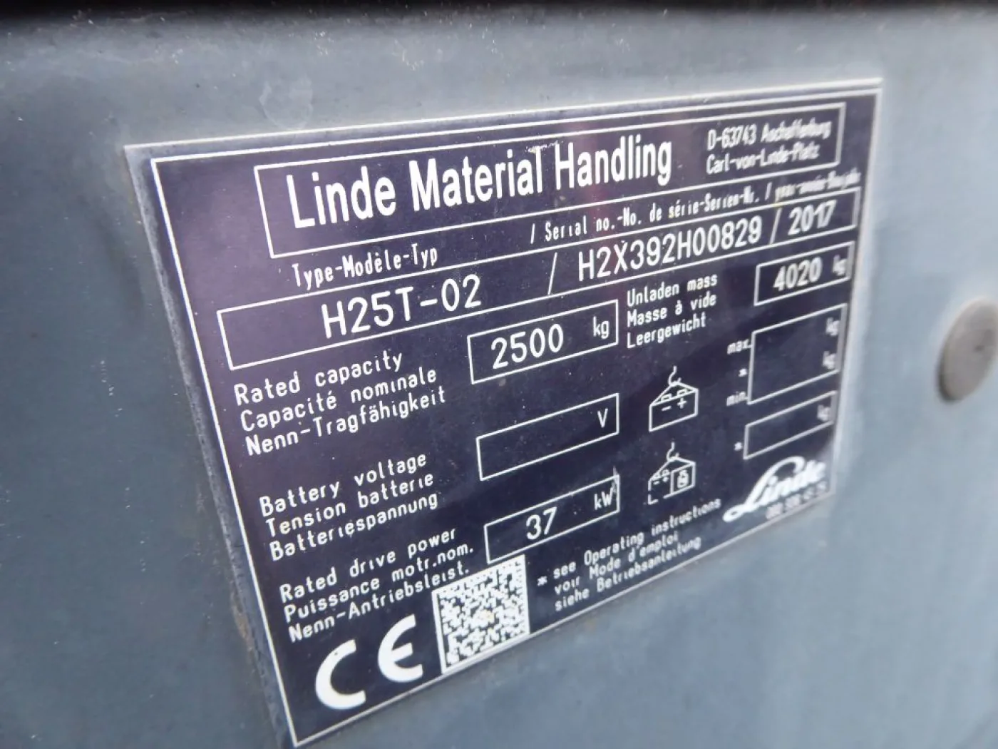 Linde H25T-02 - 5