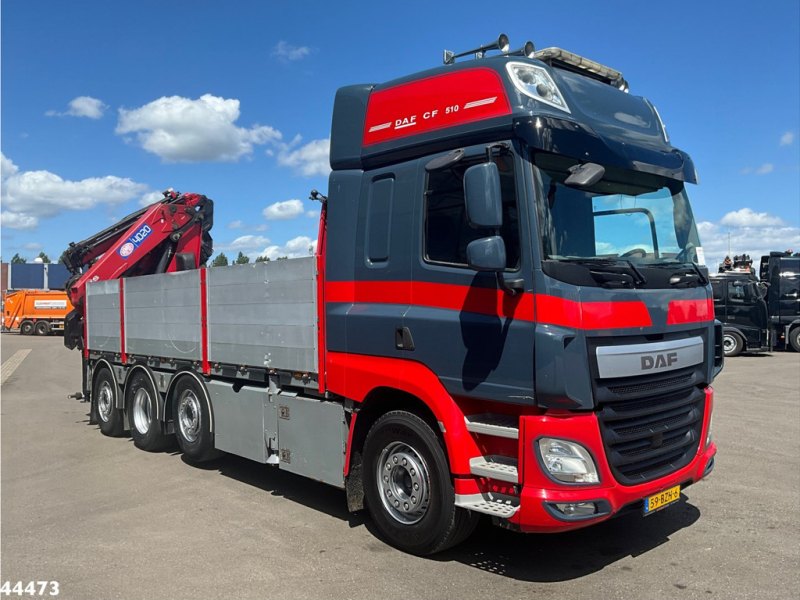 DAF FAQ CF 510 8x2 Euro 6 HMF 40 Tonmeter laadkraan + Fly-JIb