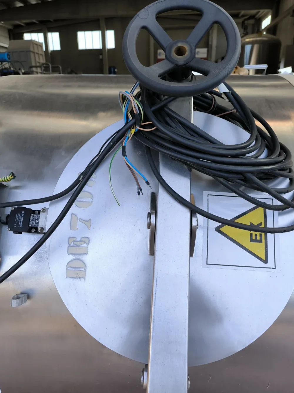STAINLESS STEEL BUFFER HOPPER E.BACHILLER WITH ATEX AGITATOR