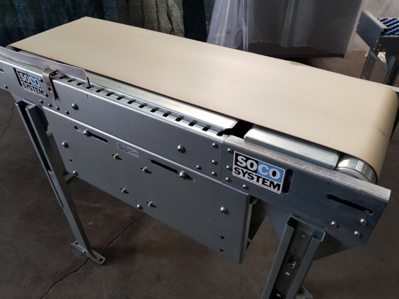 NASTRO TRASPORTATORE LINEARE MOTORIZZATO – SOCO SYSTEM