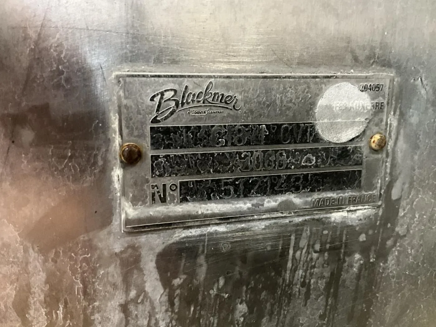 2006 Blackmer Blackmer C18 1 VT Stainless Steel Kontakt Parts Eccentric Disc Pump - 7
