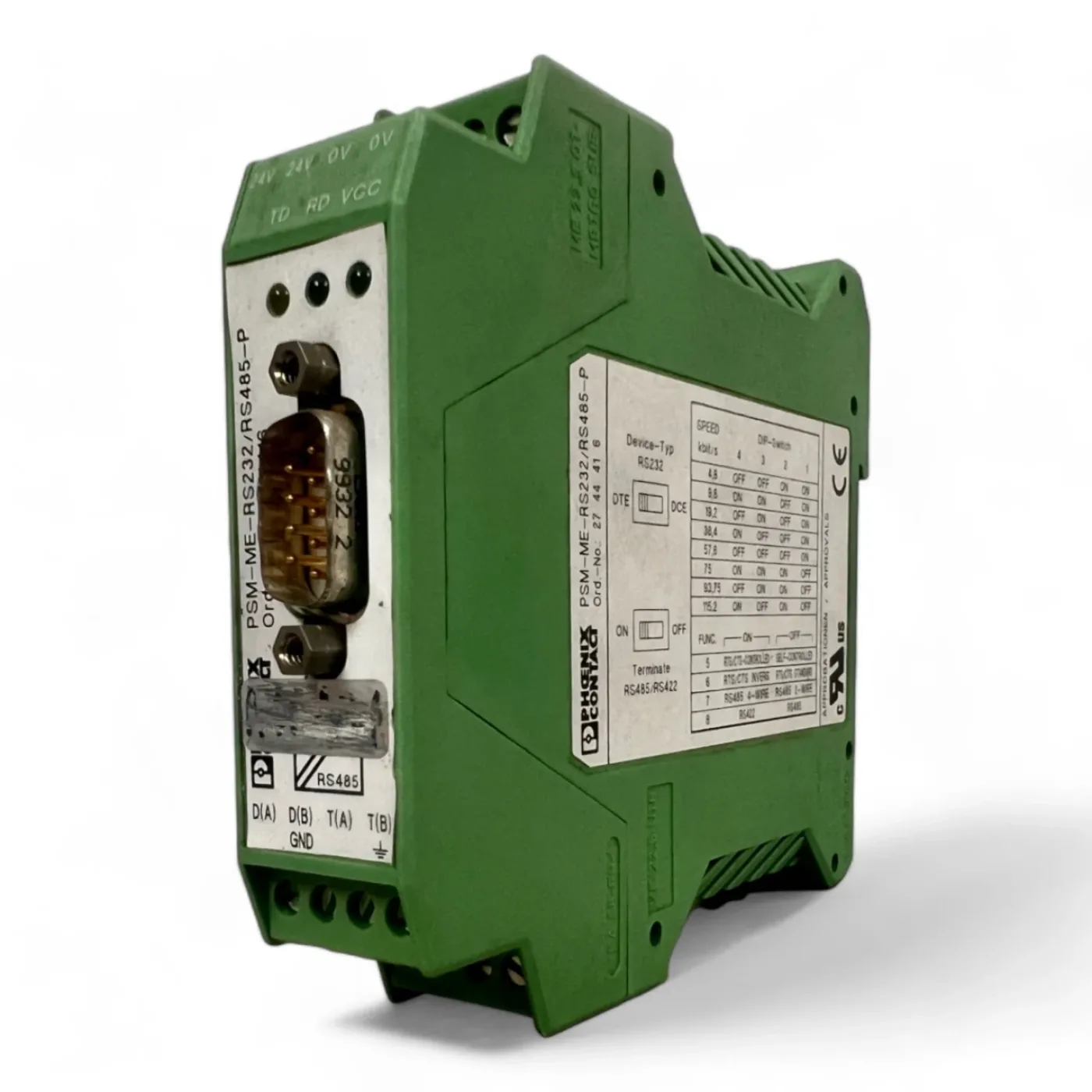 Phoenix Contact PSM-ME-RS232/RS485-P Interface Converter Art.-Nr. 232458 - 1
