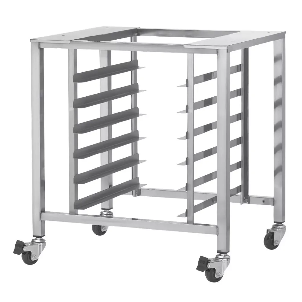 TurboFan Stainless Steel Stand with Castors and Swivel Lock SK2731U - islandcatering