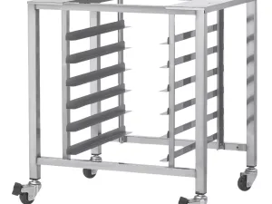 TurboFan Stainless Steel Stand with Castors and Swivel Lock SK2731U - islandcatering