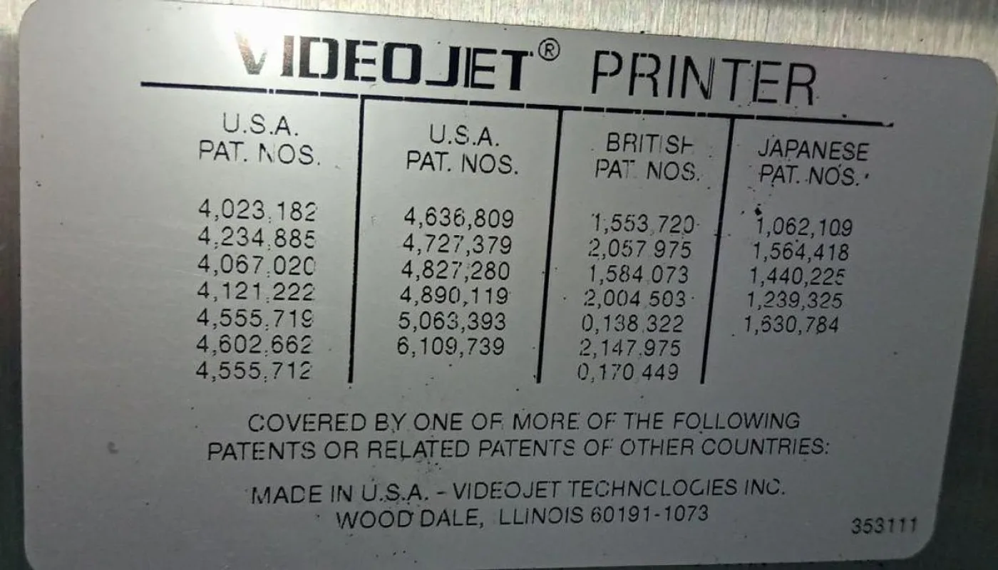VideoJet Excel Serie 1000 Tinten-Jet-Coder-Drucker - 4