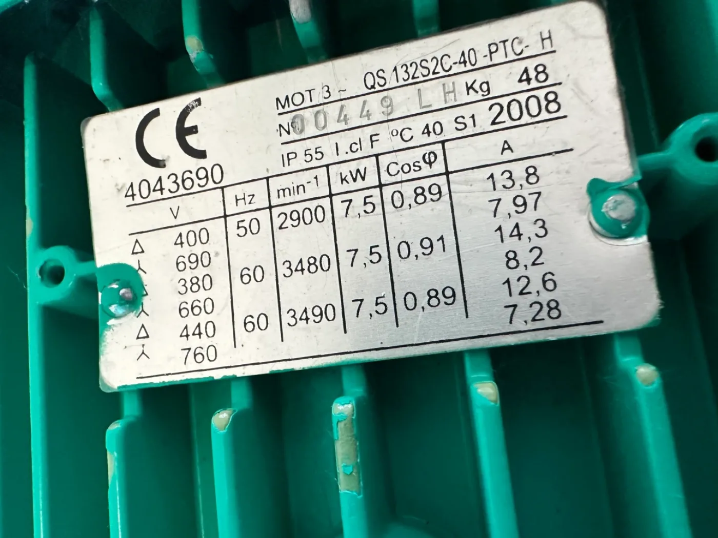 WILO Einstufige Niederdruck-Kreiselpumpe NL65/125-7,5-2-12 - 5