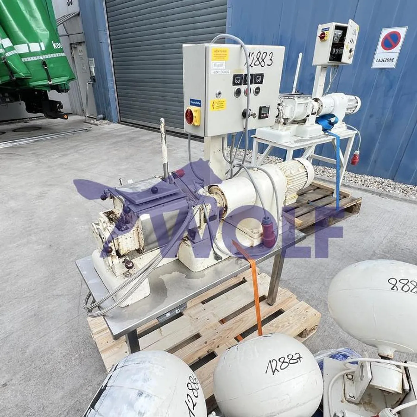 Labor-Doppel-Z-Kneter WERNER & PFLEIDERER - Type LUK-2,5-KS mit ca. 2,5 Liter Inhalt. - 1