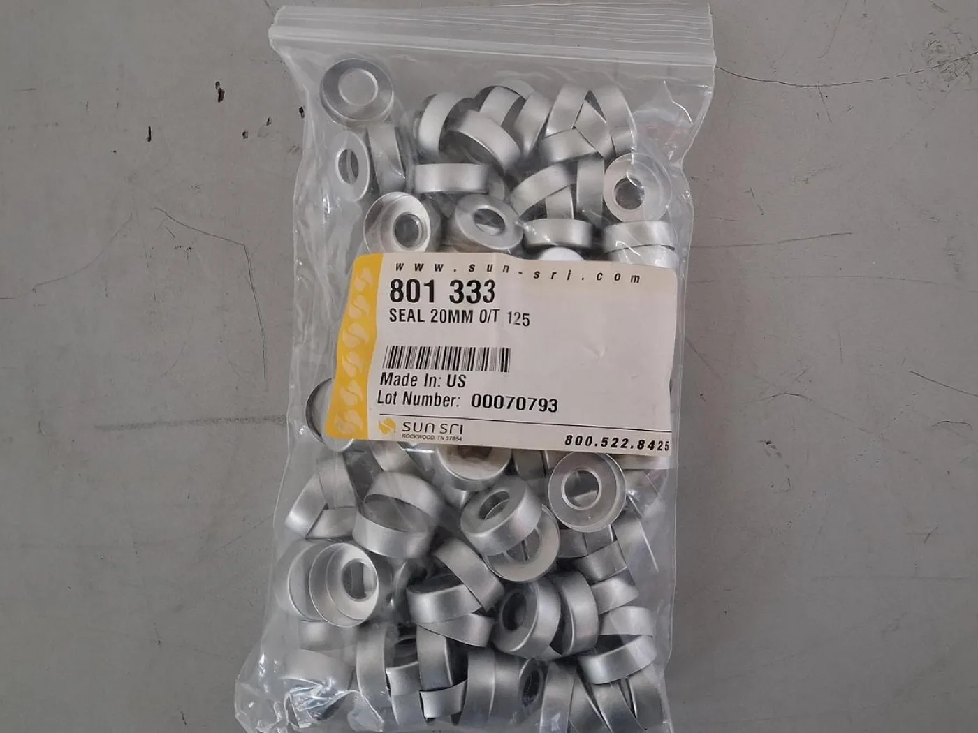 SUN-SRI 801 333 20 mm Aluminum Crimp Seals (125 pcs) - 2